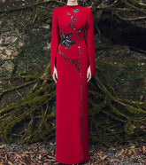 Luxury Black Satin A-Line Evening Gown with Beaded Sweetheart Neckline