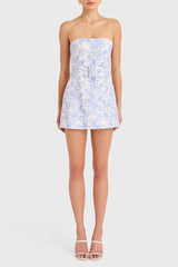 Fae Dress in Toile Brocade