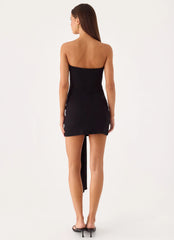 Jiliana Strapless Mini Dress - Black