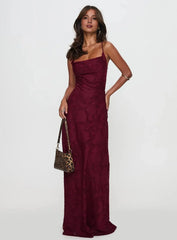 Soft pink beach-style floor-length dress