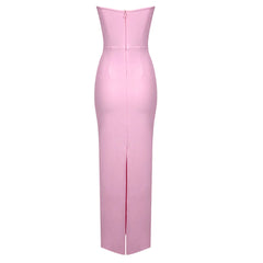 Blush Strapless Sweetheart Gown