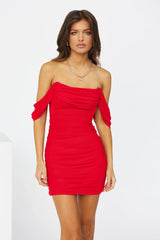 See-through mesh yellow dress in a sexy, edgy style.