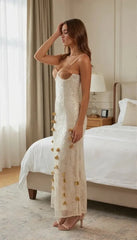 Luxury Black Sequin A-Line Evening Gown with Sweetheart Neckline