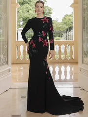 Luxury Mermaid Sequin Evening Gown with Sweetheart Neckline