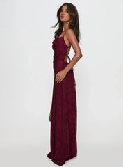 Soft pink beach-style floor-length dress